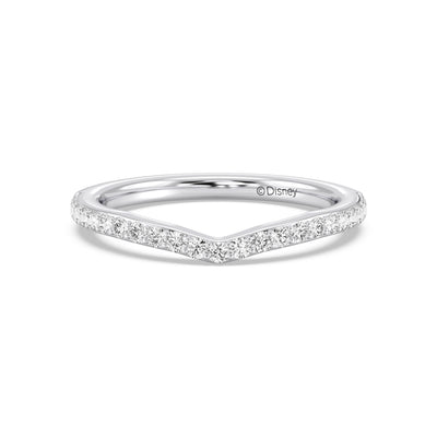 Enchanted Star 14K Gold With 1/3 CTTW Lab Grown Diamonds, Disney's Jasmine Wedding Band