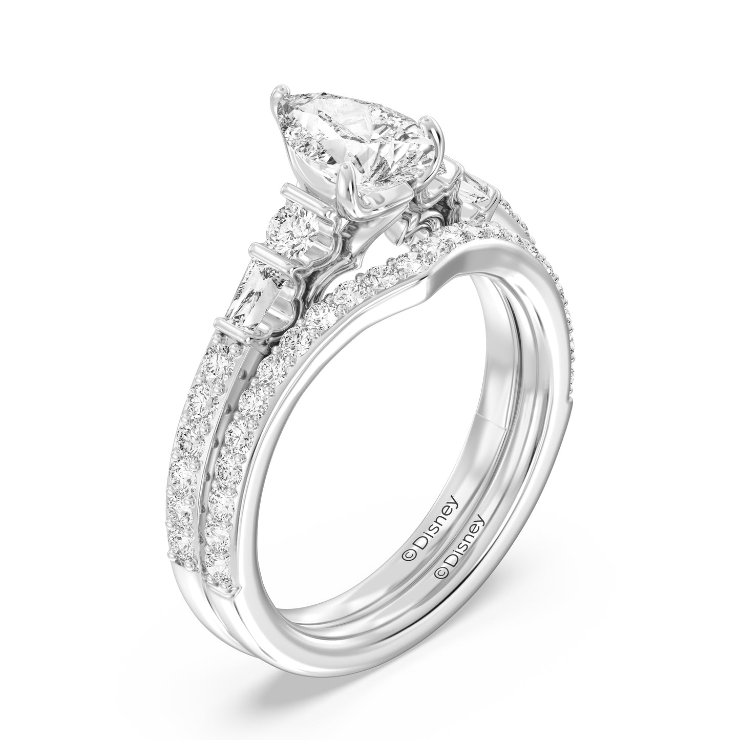 Enchanted Disney Fine Jewelry Jasmine Wedding Band