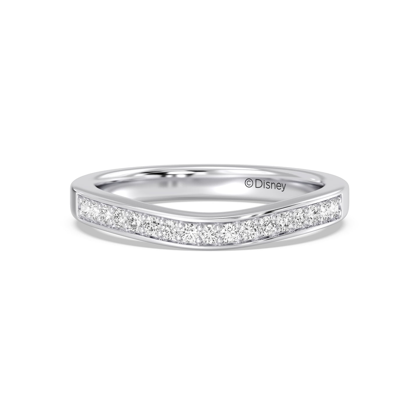 Enchanted Disney Fine Jewelry Cinderella Wedding Band