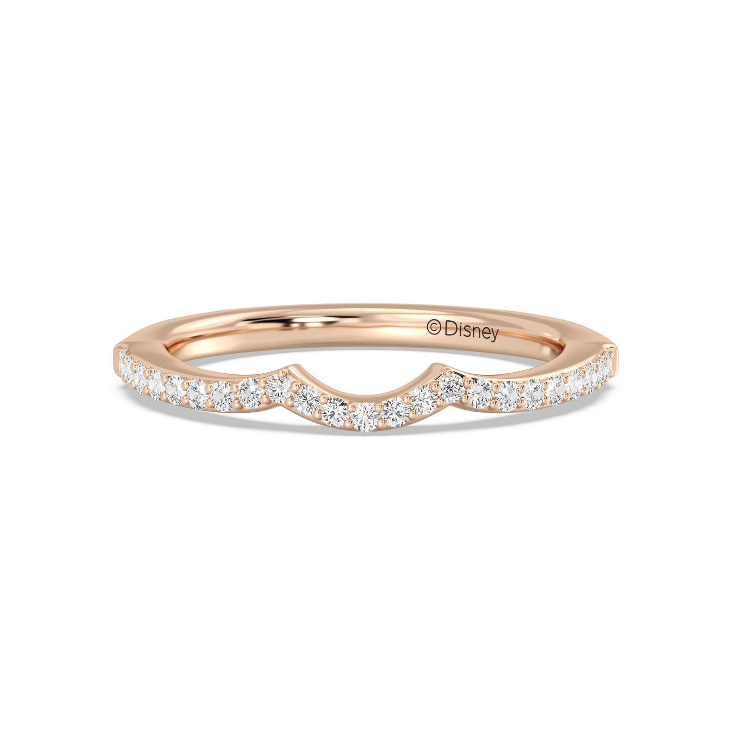 Enchanted Disney Fine Jewelry Belle Wedding Band