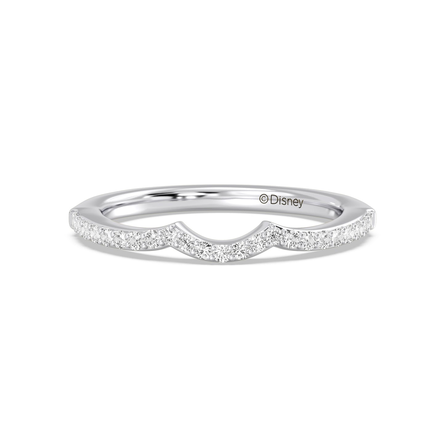 Enchanted Disney Fine Jewelry Belle Wedding Band