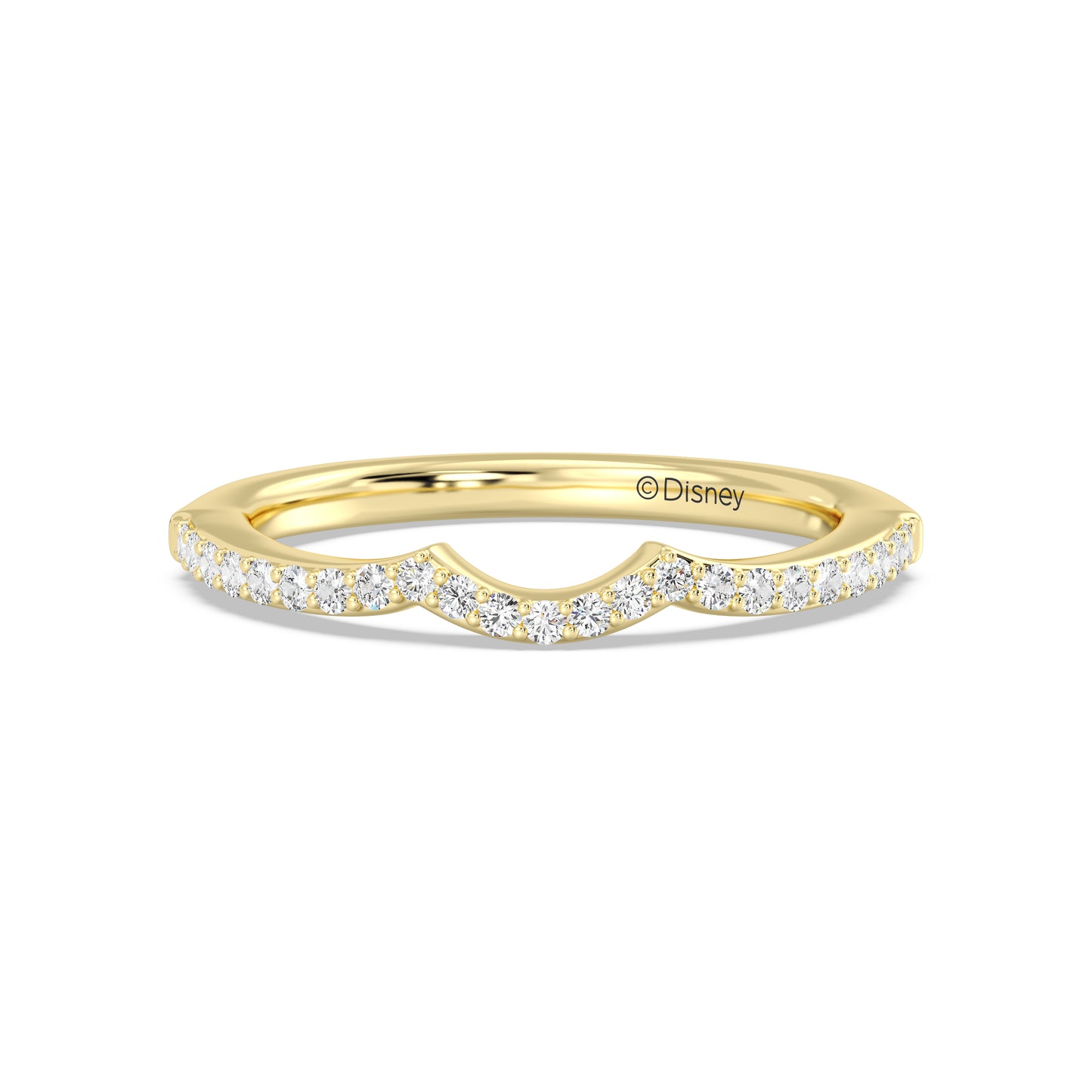 Enchanted Disney Fine Jewelry Belle Wedding Band