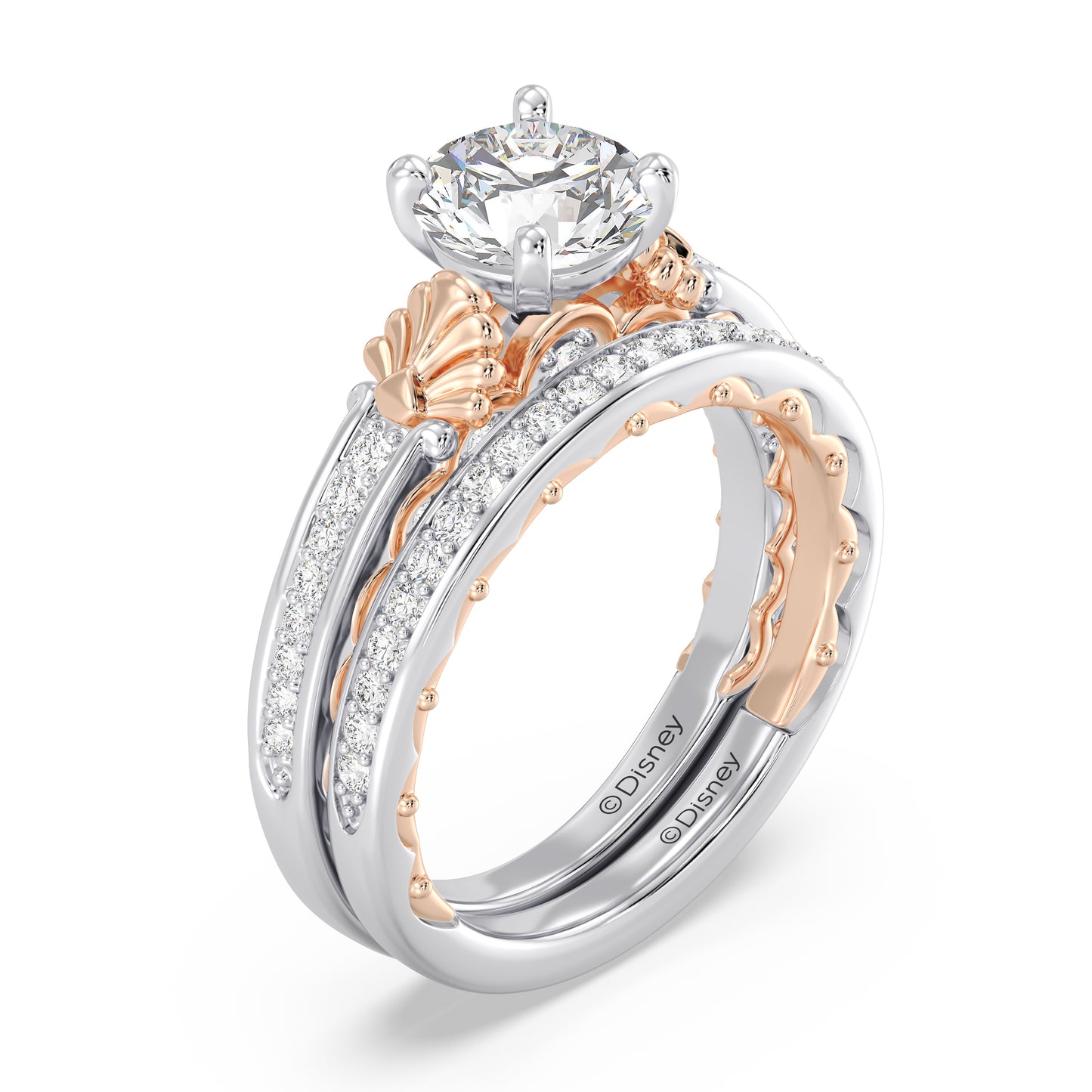 Enchanted Disney Fine Jewelry Ariel Wedding Band