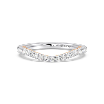 Enchanted Star 14K Gold With 1/3 CTTW Lab Grown Diamonds, Disney's Ariel Wedding Band