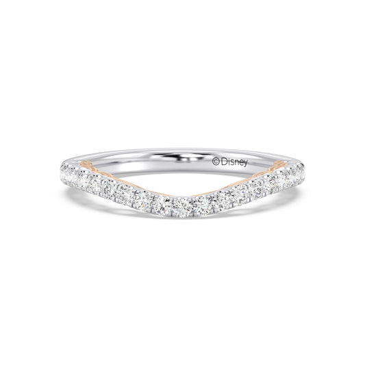 Enchanted Star 14K Gold With 1/3 CTTW Lab Grown Diamonds, Disney's Ariel Wedding Band