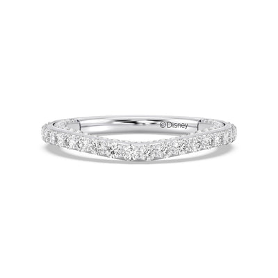 Enchanted Star 14K Gold With 7/8 CTTW Lab Grown Diamonds, Disney's Jasmine Wedding Band
