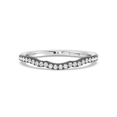 Enchanted Star 14K Gold and Black Rhodium with 7/8 CTTW Lab Grown Diamond, Disney's Ursula Wedding Band