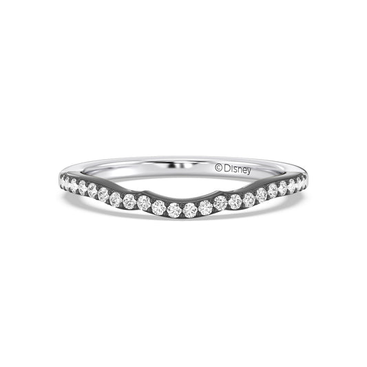 Enchanted Star 14K Gold and Black Rhodium with 7/8 CTTW Lab Grown Diamond, Disney's Ursula Wedding Band