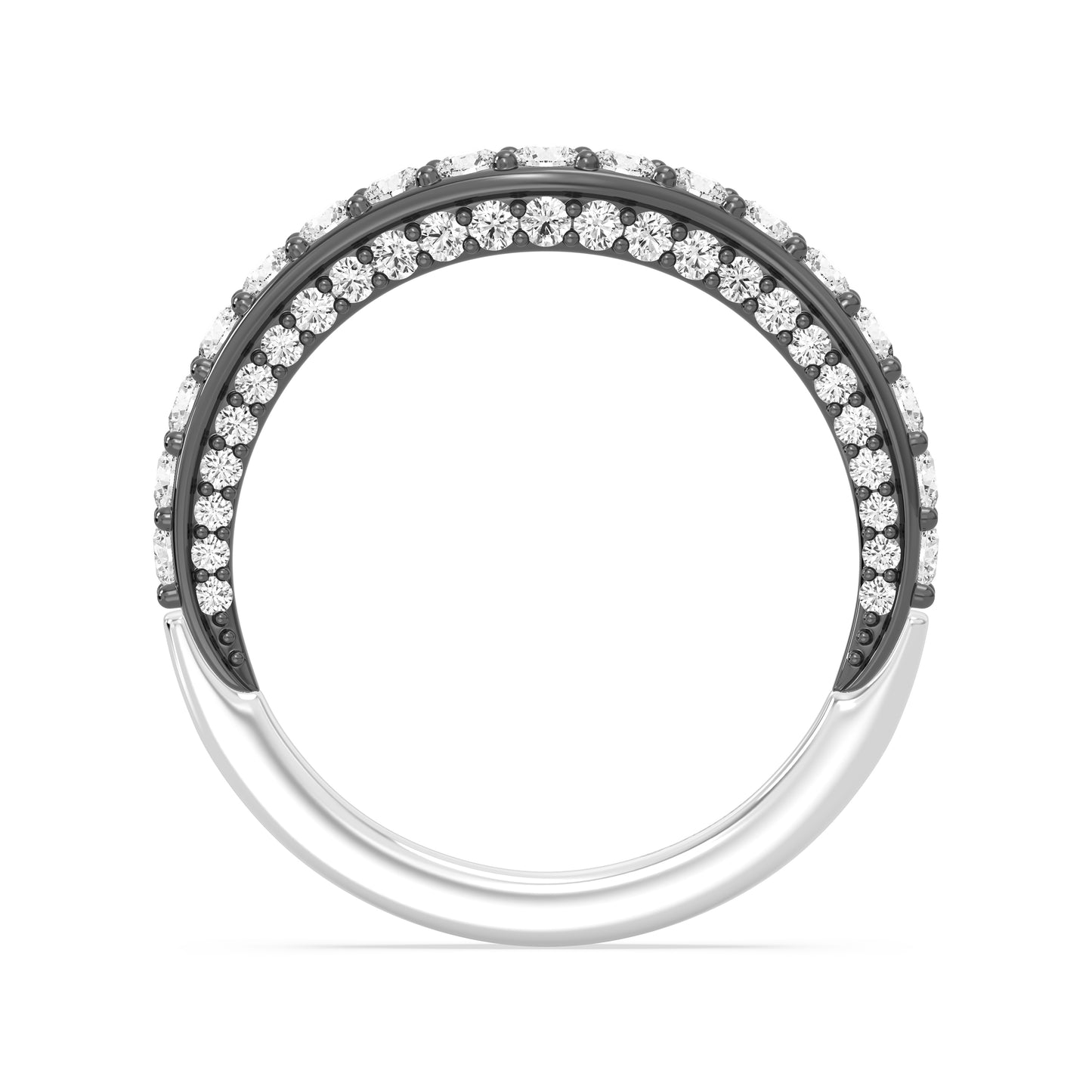 Enchanted Star 14K Gold and Black Rhodium with 7/8 CTTW Lab Grown Diamond, Disney's Ursula Wedding Band