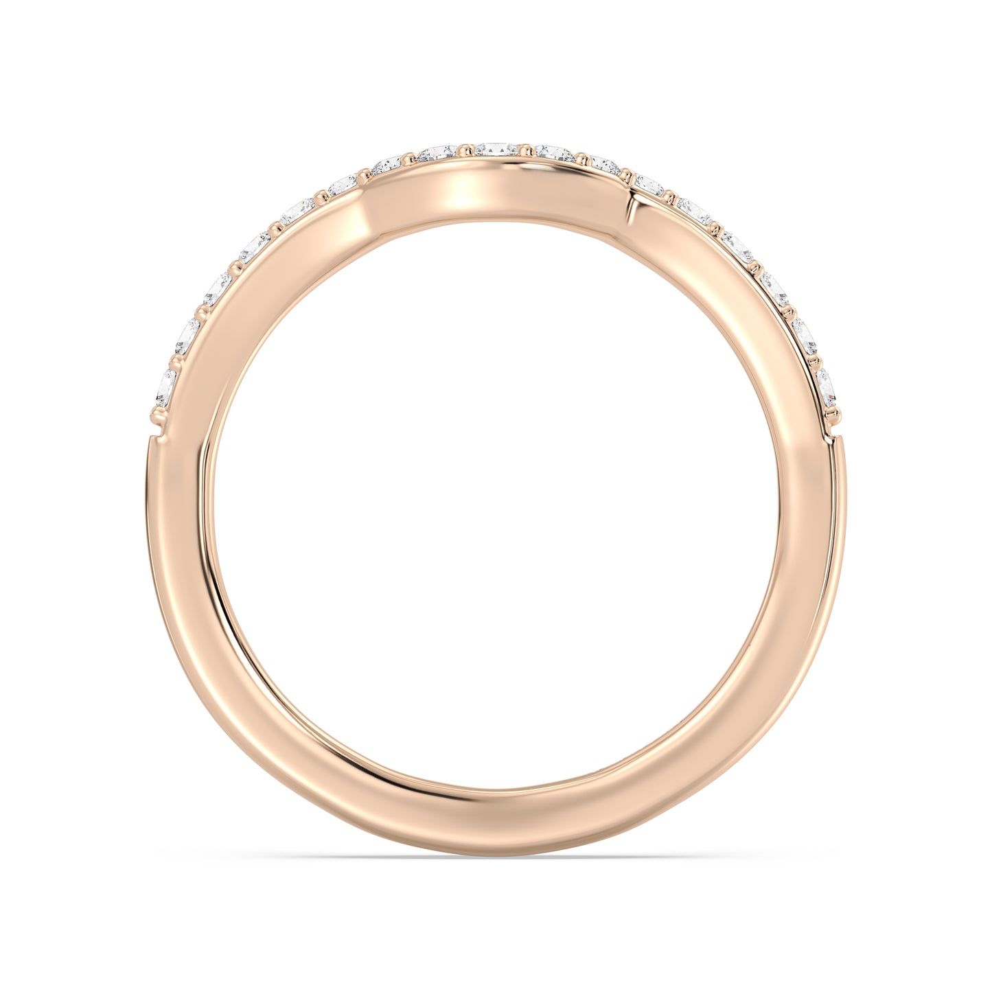 Enchanted Star 14K Gold With 1/4 CTTW Lab Grown Diamonds, Disney's Belle Wedding Band