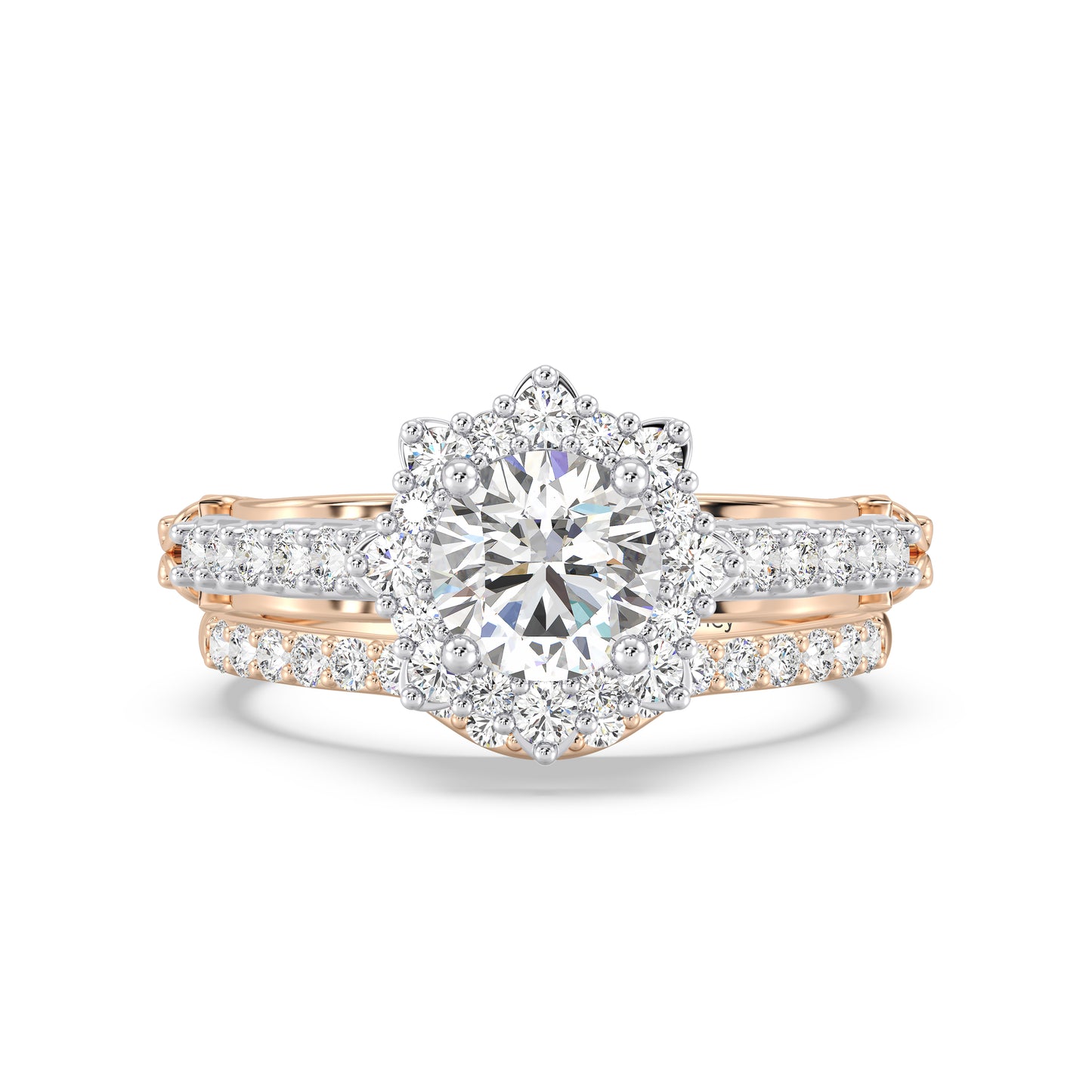 Enchanted Star 14K Gold With 1/4 CTTW Lab Grown Diamonds, Disney's Belle Wedding Band