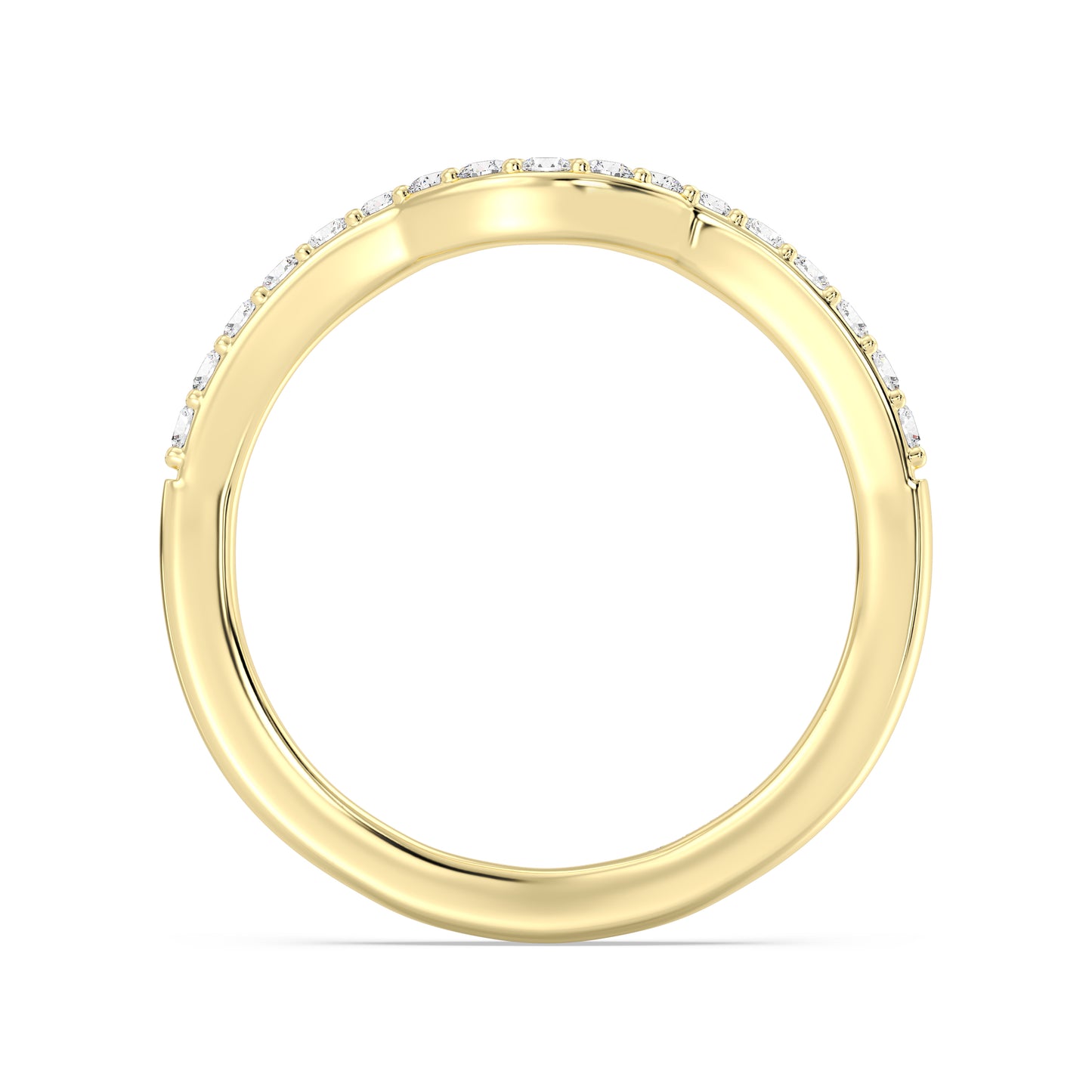 Enchanted Star 14K Gold With 1/4 CTTW Lab Grown Diamonds, Disney's Belle Wedding Band