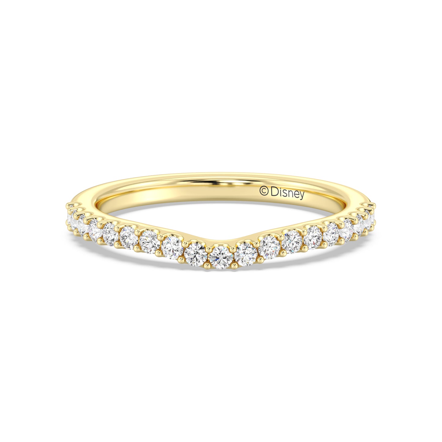 Enchanted Star 14K Gold With 1/3 CTTW Lab Grown Diamonds, Disney's Rapunzel Wedding Band