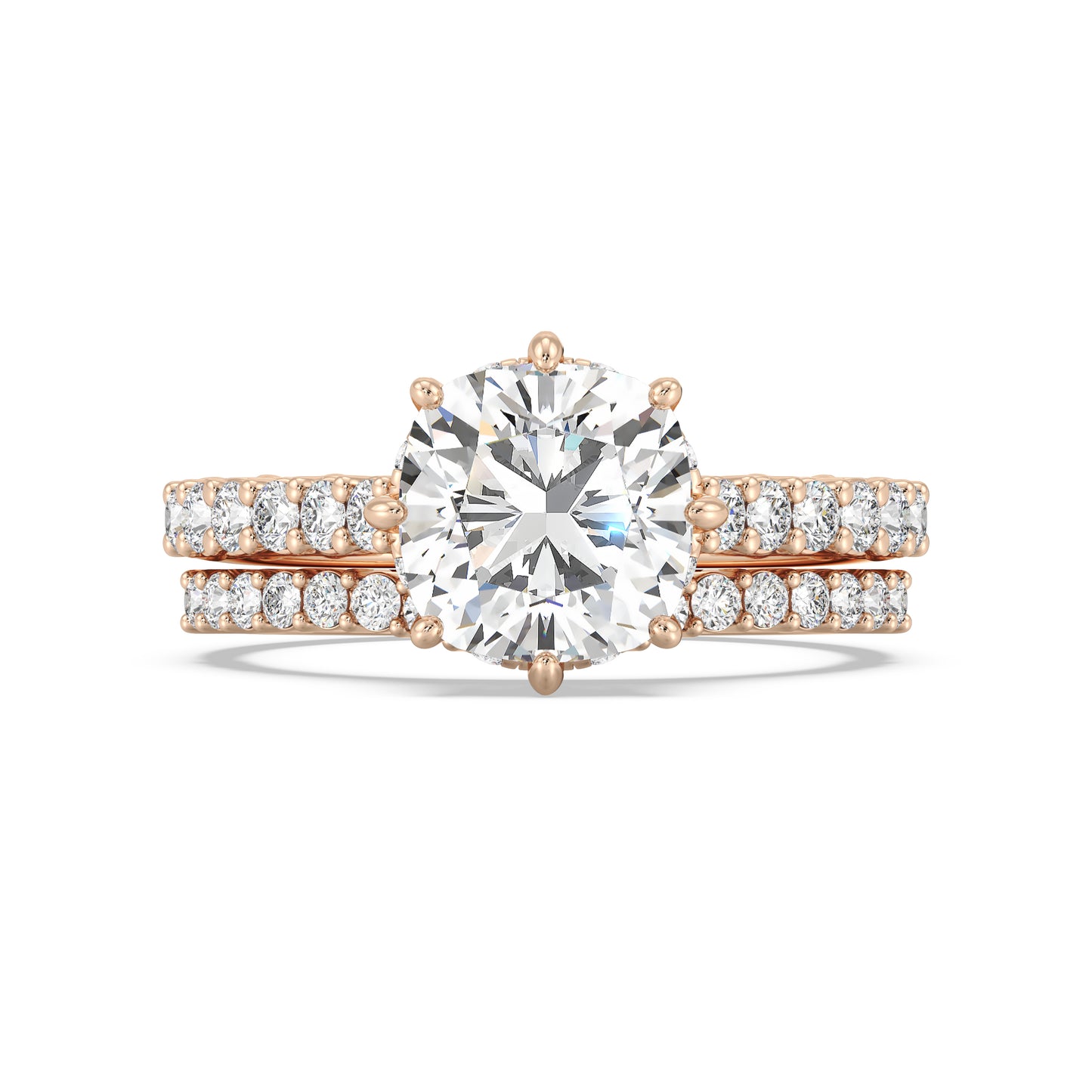 Enchanted Star 14K Gold With 1/3 CTTW Lab Grown Diamonds, Disney's Cinderella Wedding Band