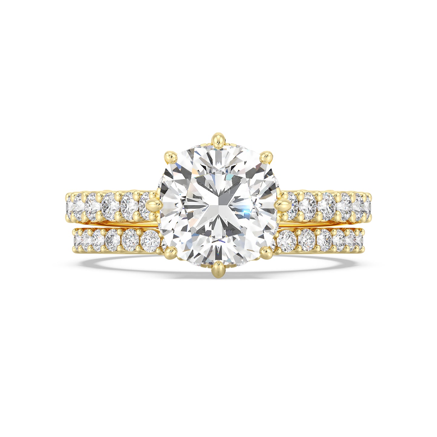 Enchanted Star 14K Gold With 1/3 CTTW Lab Grown Diamonds, Disney's Cinderella Wedding Band