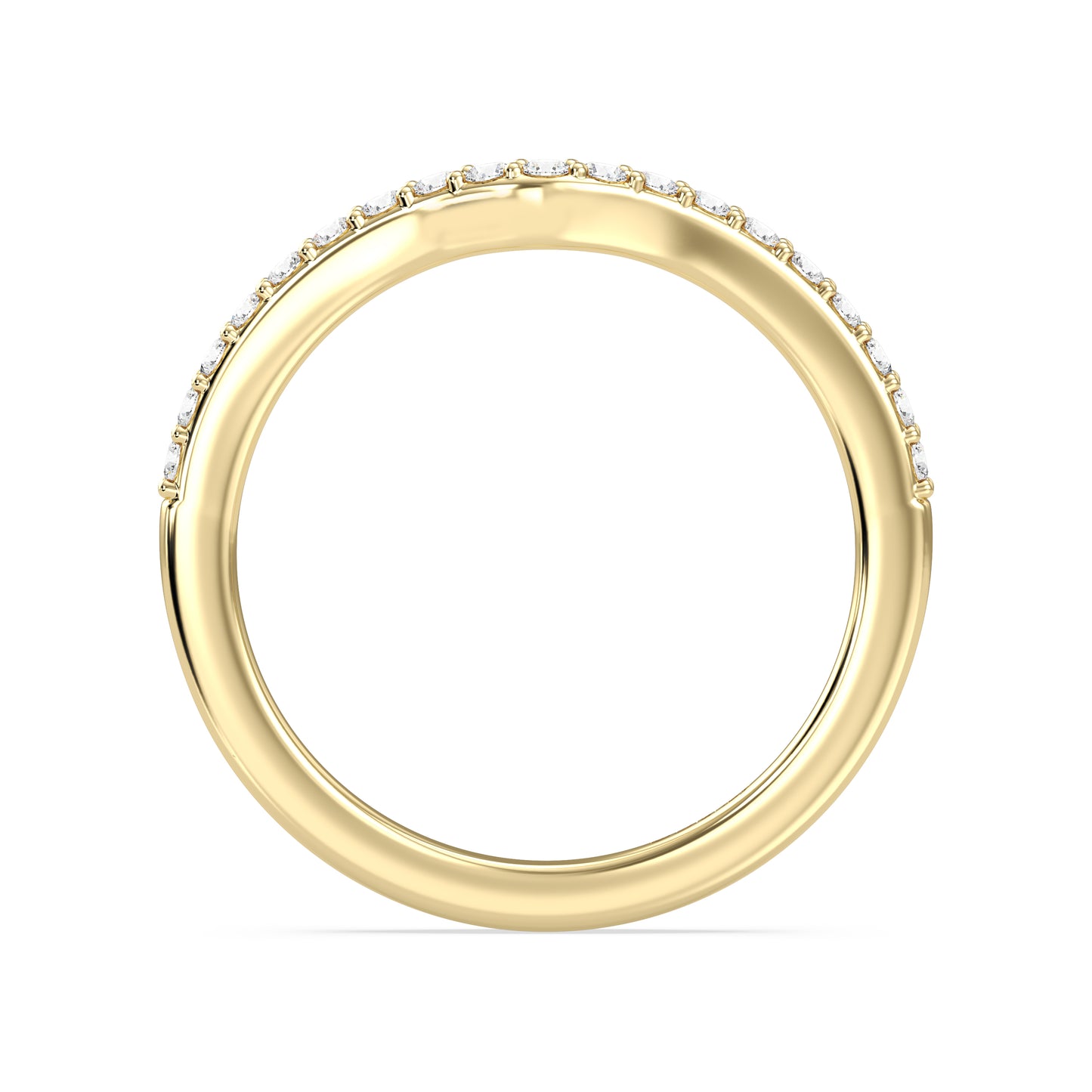 Enchanted Star 14K Gold With 1/4 CTTW Lab Grown Diamonds, Disney's Belle Wedding Band
