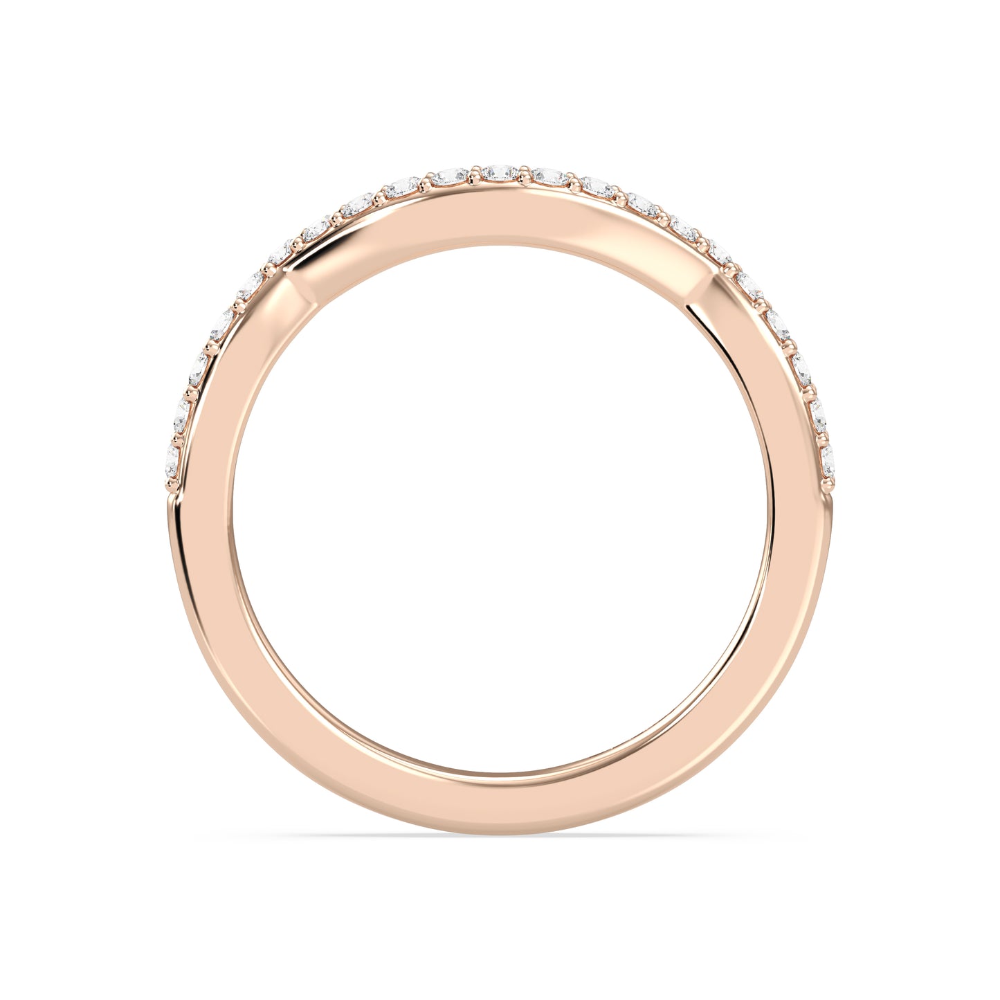 Enchanted Star 14K Gold With 1/4 CTTW Lab Grown Diamonds, Disney's Belle Wedding Band