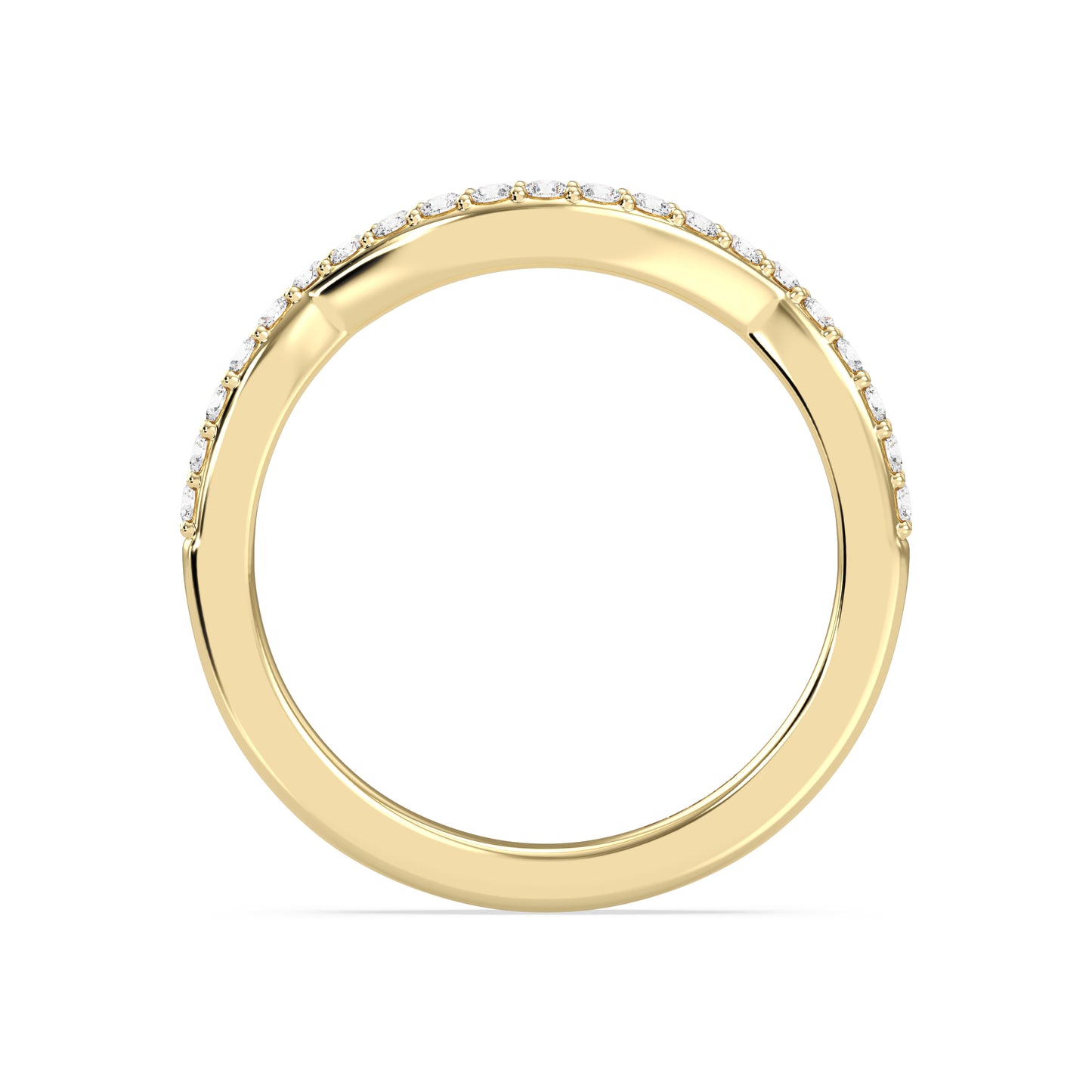 Enchanted Star 14K Gold With 1/4 CTTW Lab Grown Diamonds, Disney's Belle Wedding Band