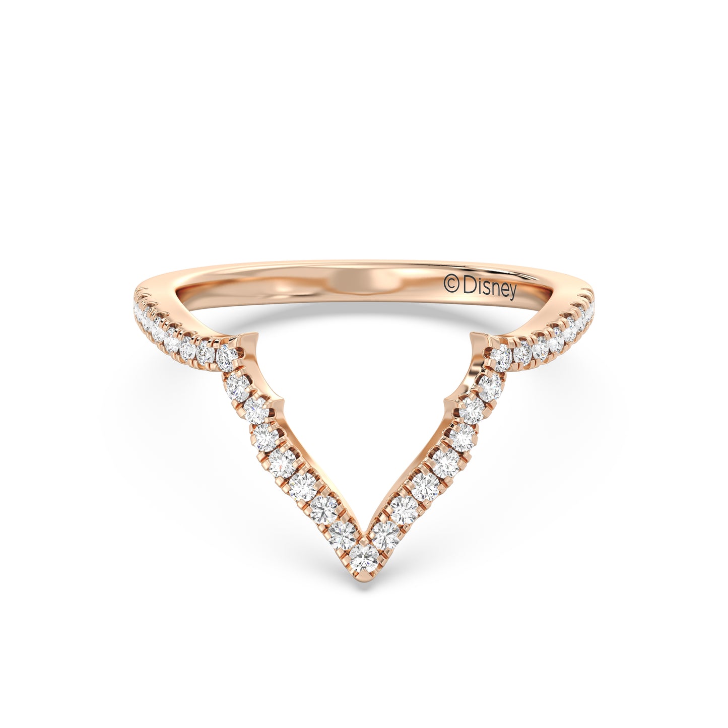 Enchanted Star 14K Gold With 1/4 CTTW Lab Grown Diamonds, Disney's Jasmine Wedding Band