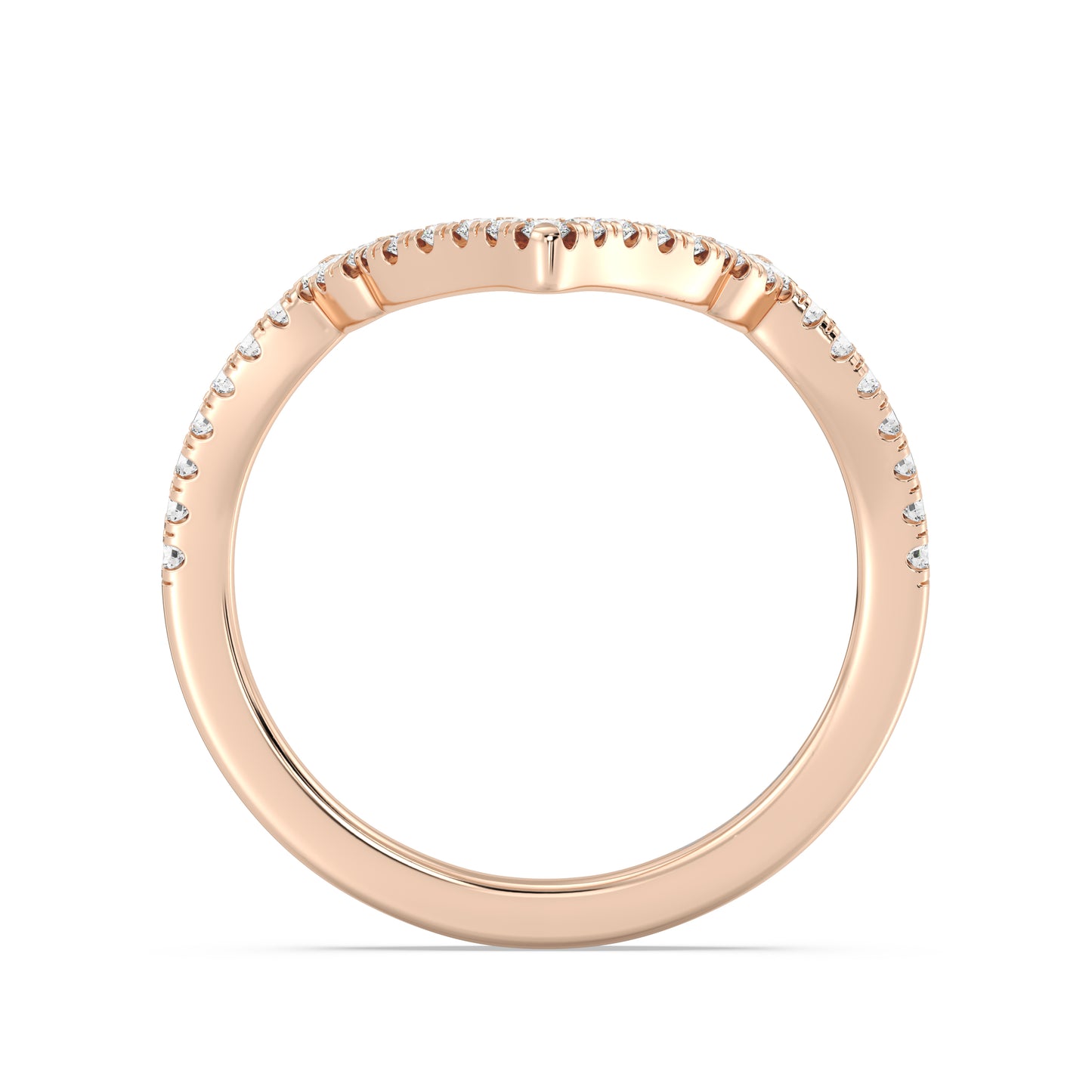 Enchanted Star 14K Gold With 1/4 CTTW Lab Grown Diamonds, Disney's Jasmine Wedding Band
