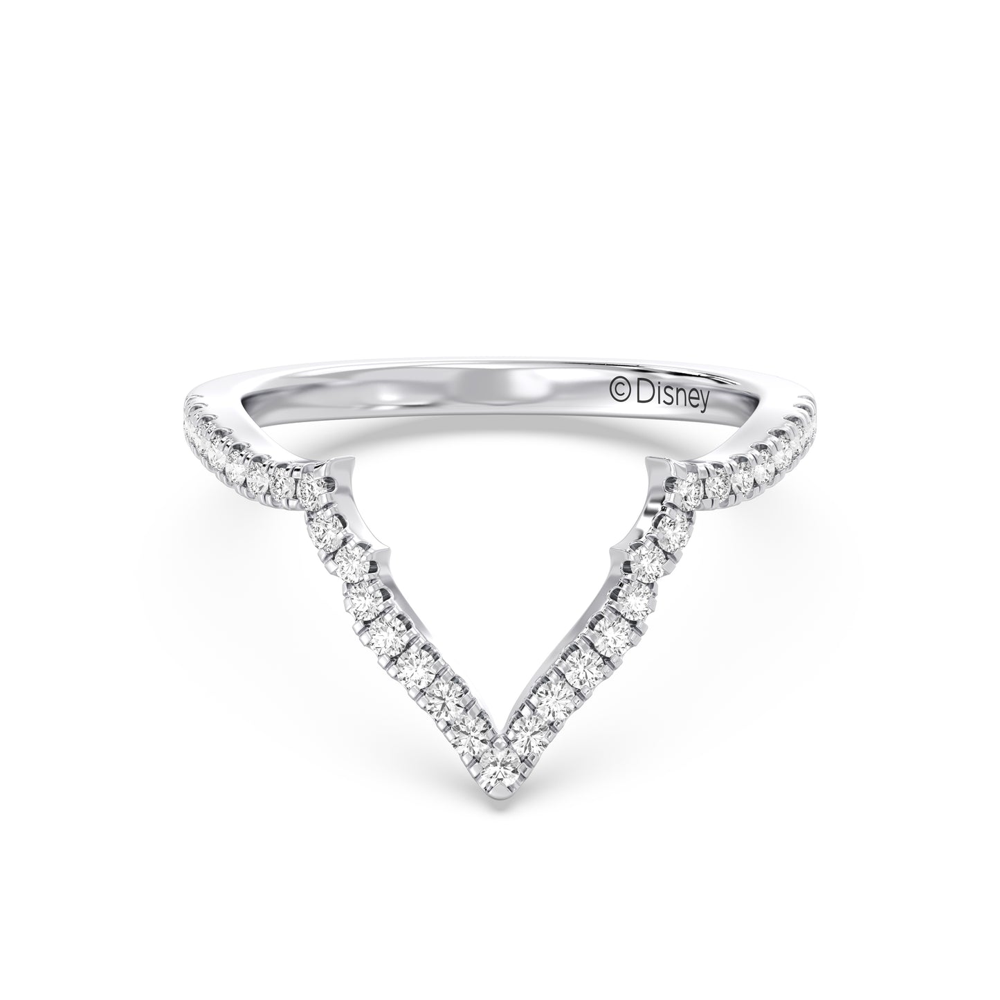 Enchanted Star 14K Gold With 1/4 CTTW Lab Grown Diamonds, Disney's Jasmine Wedding Band