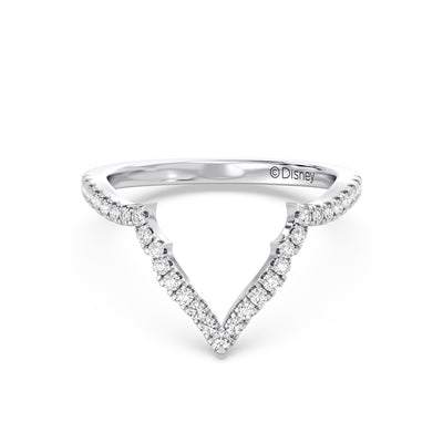 Enchanted Star 14K Gold With 1/4 CTTW Lab Grown Diamonds, Disney's Jasmine Wedding Band