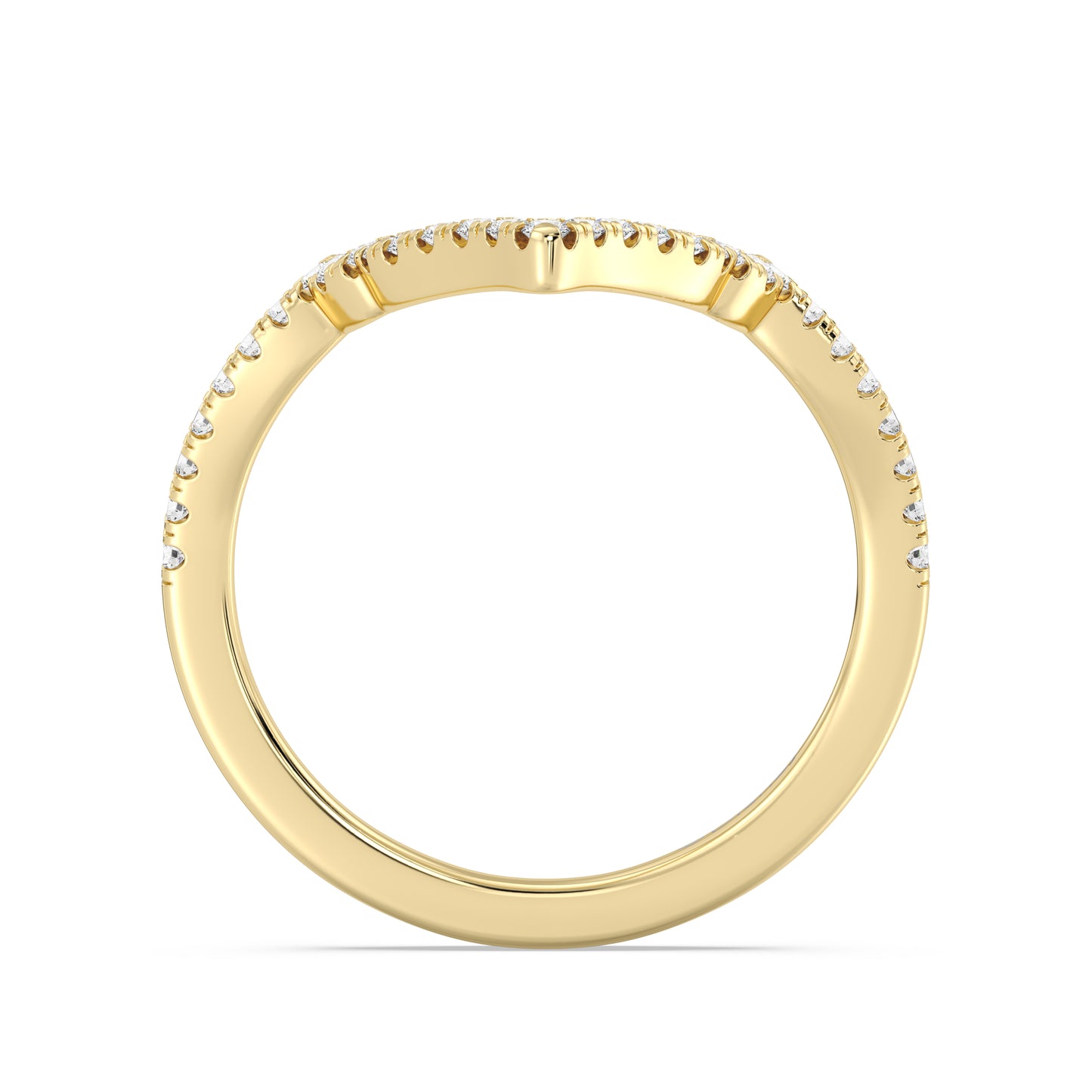 Enchanted Star 14K Gold With 1/4 CTTW Lab Grown Diamonds, Disney's Jasmine Wedding Band
