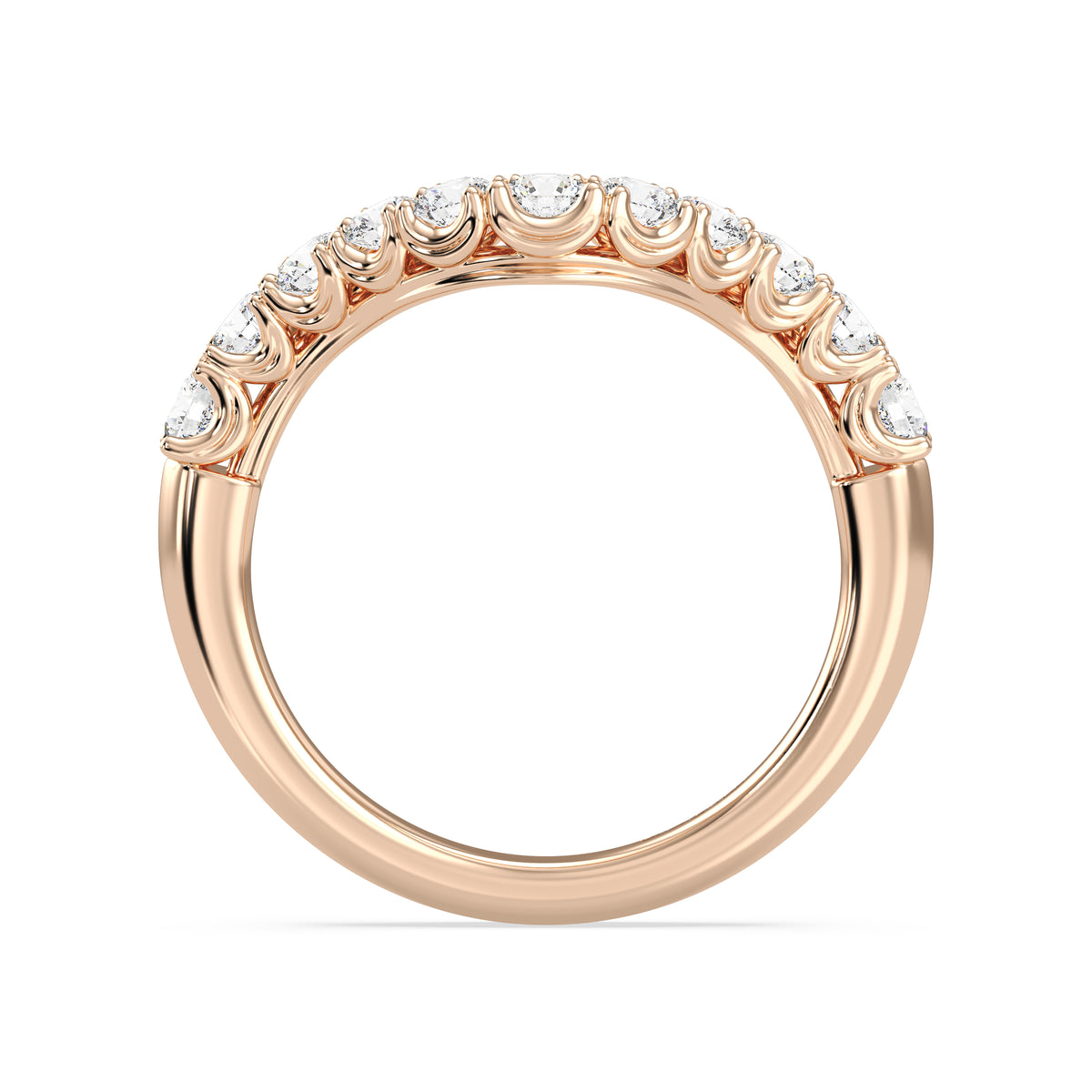 Enchanted Star 14K Gold With 3/4 CTTW Lab Grown Diamonds, Disney's Belle Wedding Band