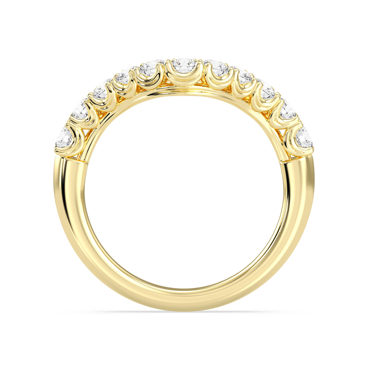 Enchanted Star 14K Gold With 3/4 CTTW Lab Grown Diamonds, Disney's Belle Wedding Band
