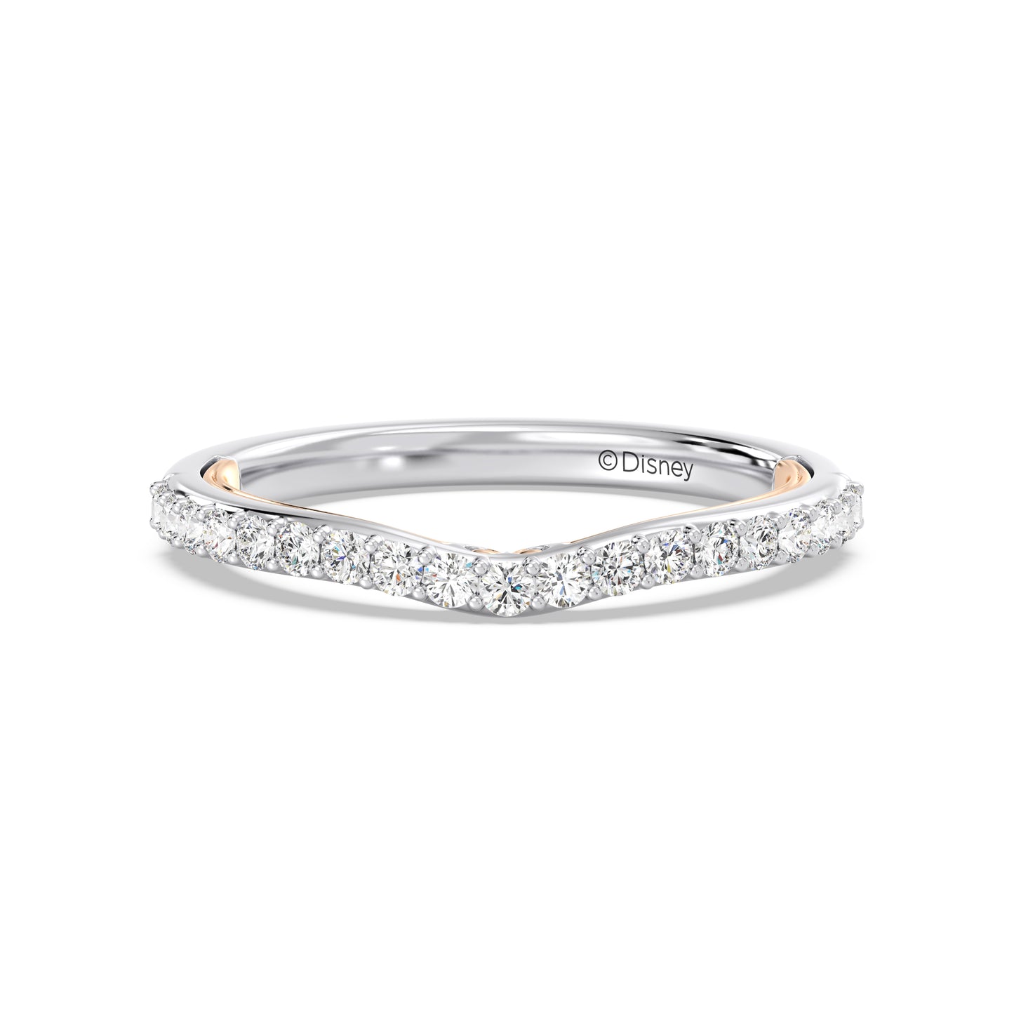 Enchanted Star 14K Gold With 1/3 CTTW Lab Grown Diamonds, Disney's Rapunzel Wedding Band