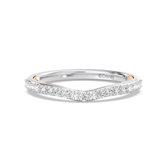 Enchanted Star 14K Gold With 1/3 CTTW Lab Grown Diamonds, Disney's Rapunzel Wedding Band