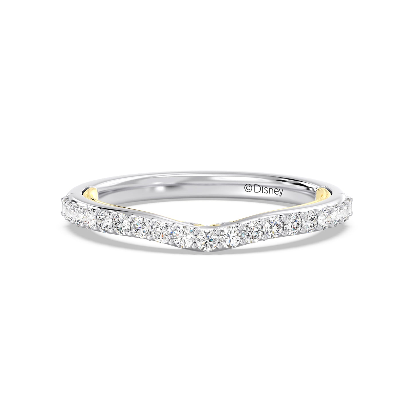 Enchanted Star 14K Gold With 1/3 CTTW Lab Grown Diamonds, Disney's Rapunzel Wedding Band