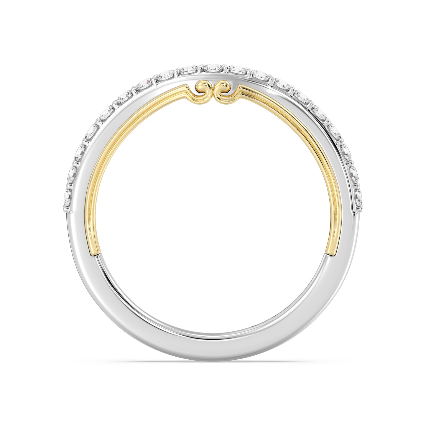 Enchanted Star 14K Gold With 1/3 CTTW Lab Grown Diamonds, Disney's Rapunzel Wedding Band
