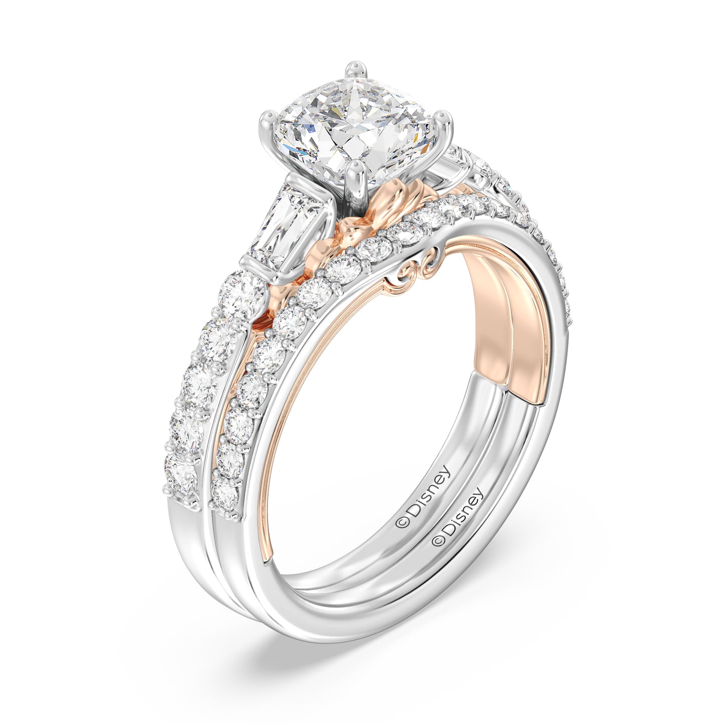 Enchanted Star 14K Gold With 1/3 CTTW Lab Grown Diamonds, Disney's Rapunzel Wedding Band