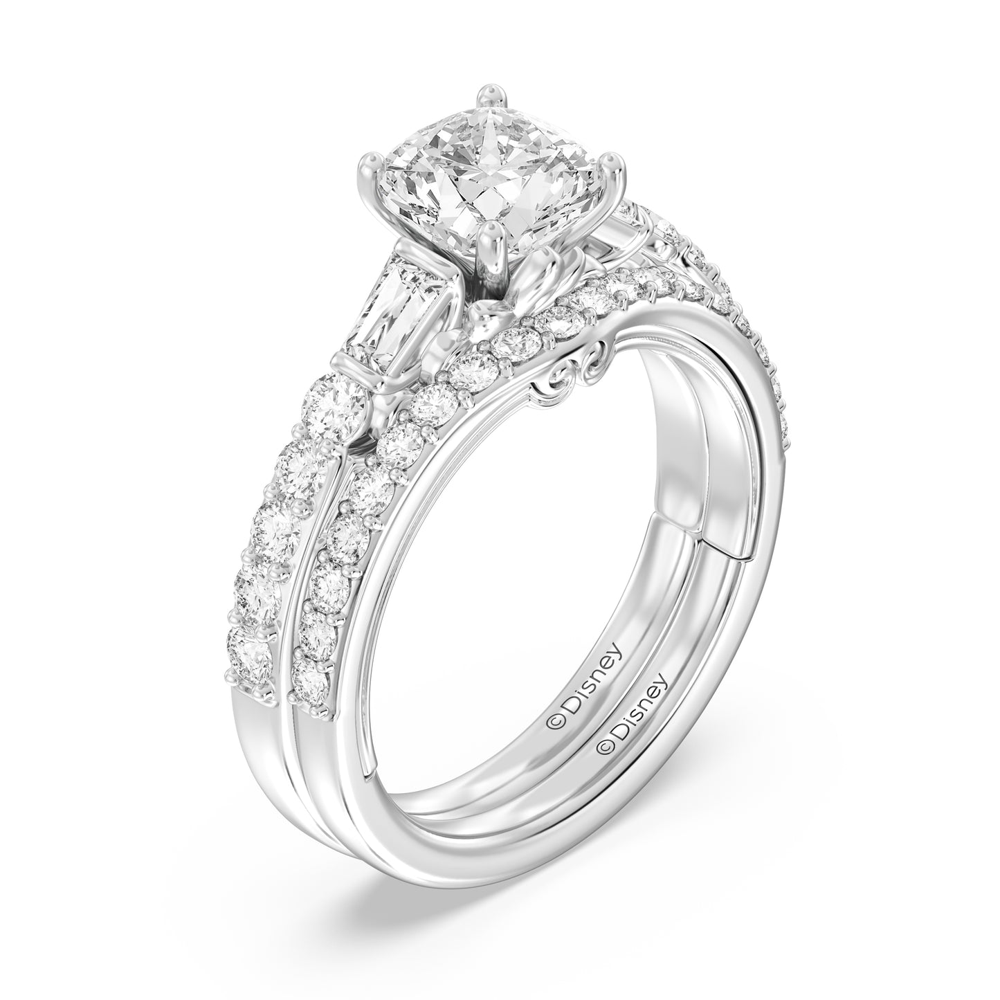 Enchanted Star 14K Gold With 1/3 CTTW Lab Grown Diamonds, Disney's Rapunzel Wedding Band