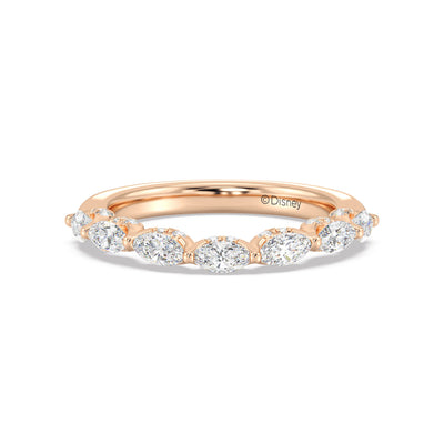 Enchanted Star 14K Gold With 1 1/20 CTTW Lab Grown Diamonds, Disney's Ariel Wedding Band