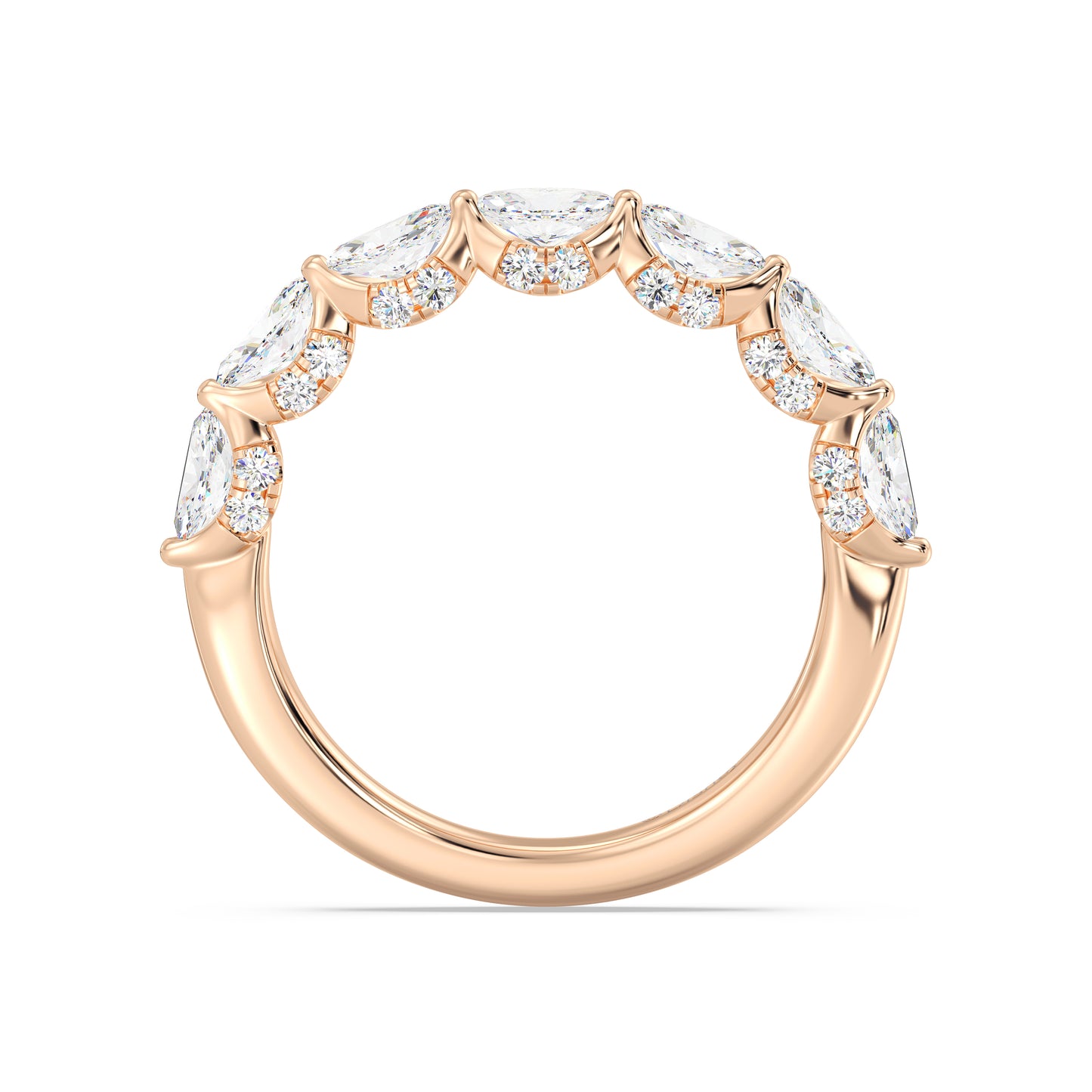 Enchanted Star 14K Gold With 1 1/20 CTTW Lab Grown Diamonds, Disney's Ariel Wedding Band