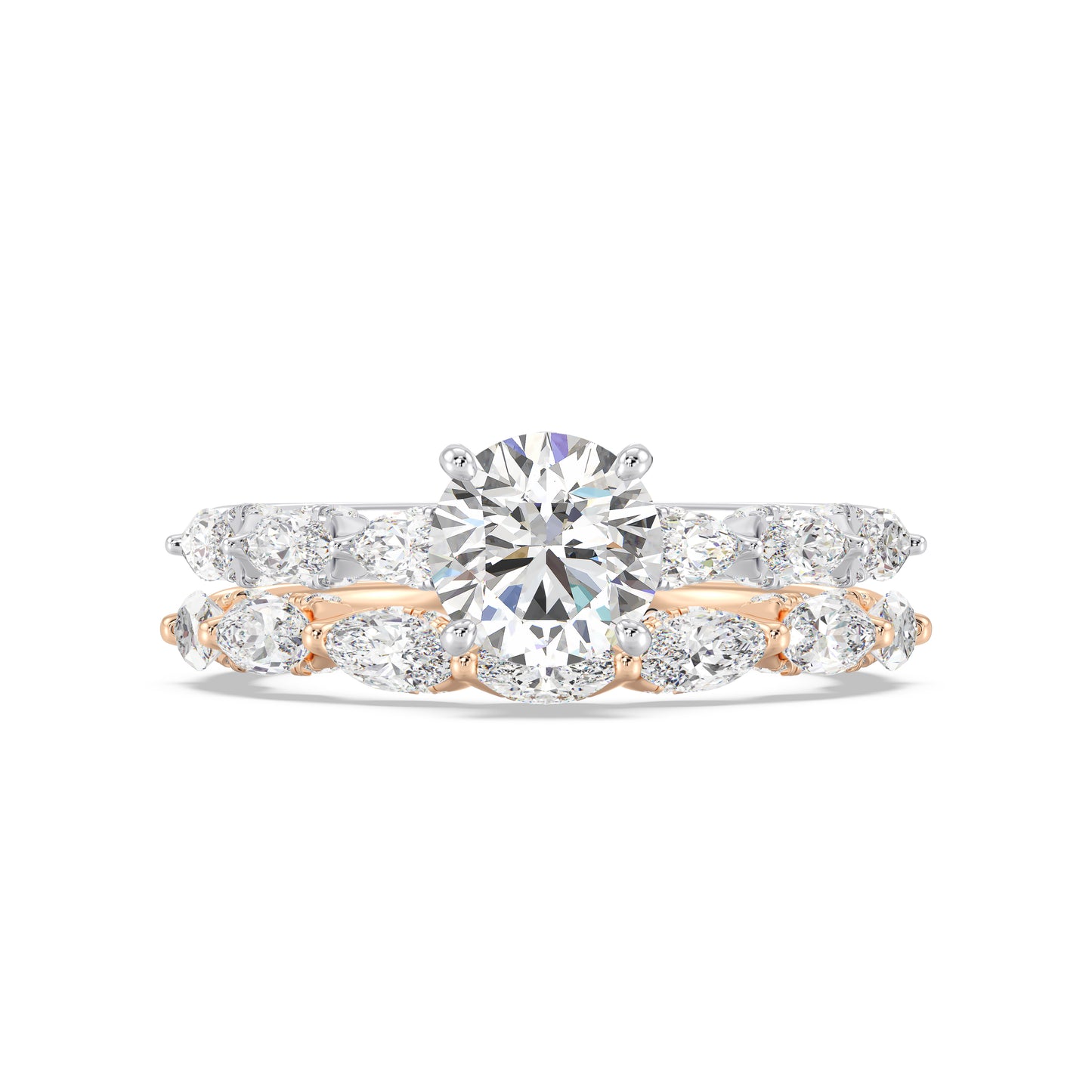 Enchanted Star 14K Gold With 1 1/20 CTTW Lab Grown Diamonds, Disney's Ariel Wedding Band