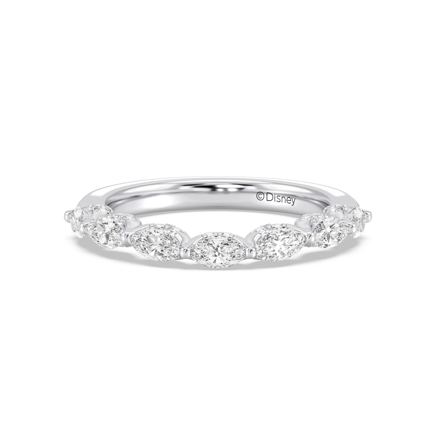 Enchanted Star 14K Gold With 1 1/20 CTTW Lab Grown Diamonds, Disney's Ariel Wedding Band