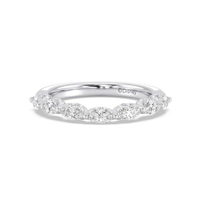 Enchanted Star 14K Gold With 1 1/20 CTTW Lab Grown Diamonds, Disney's Ariel Wedding Band