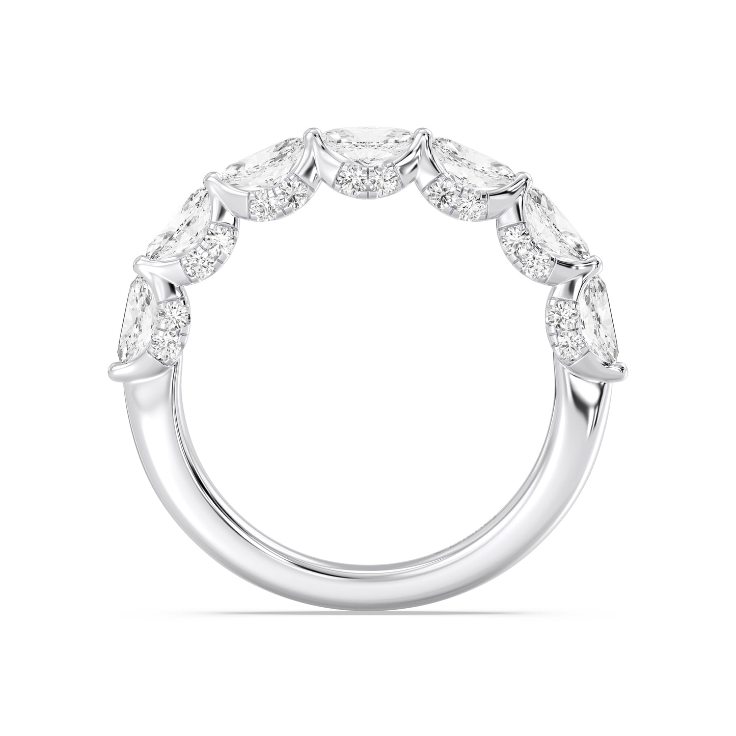 Enchanted Star 14K Gold With 1 1/20 CTTW Lab Grown Diamonds, Disney's Ariel Wedding Band