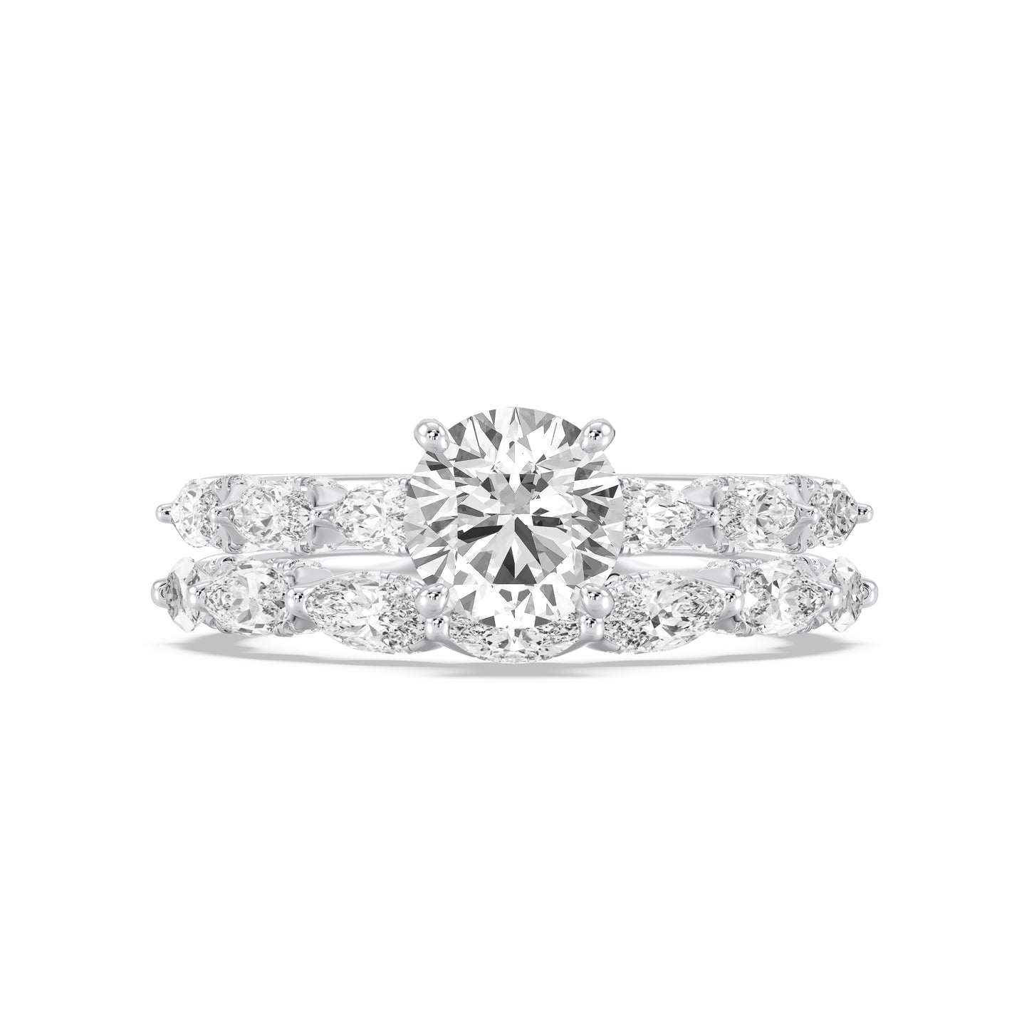 Enchanted Star 14K Gold With 1 1/20 CTTW Lab Grown Diamonds, Disney's Ariel Wedding Band