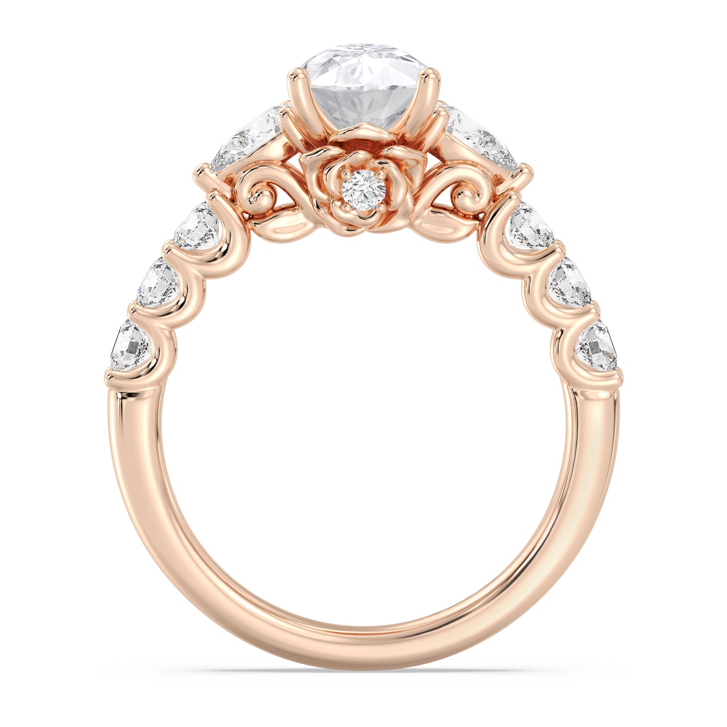 Enchanted Star Lab Grown Diamond 14K Gold Belle Gallery Engagement Ring