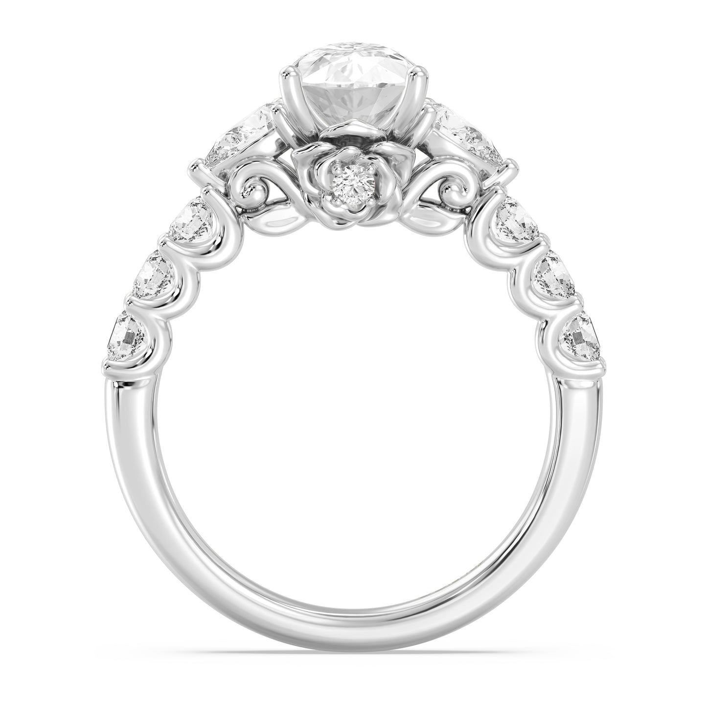Enchanted Star Lab Grown Diamond 14K Gold Belle Gallery Engagement Ring