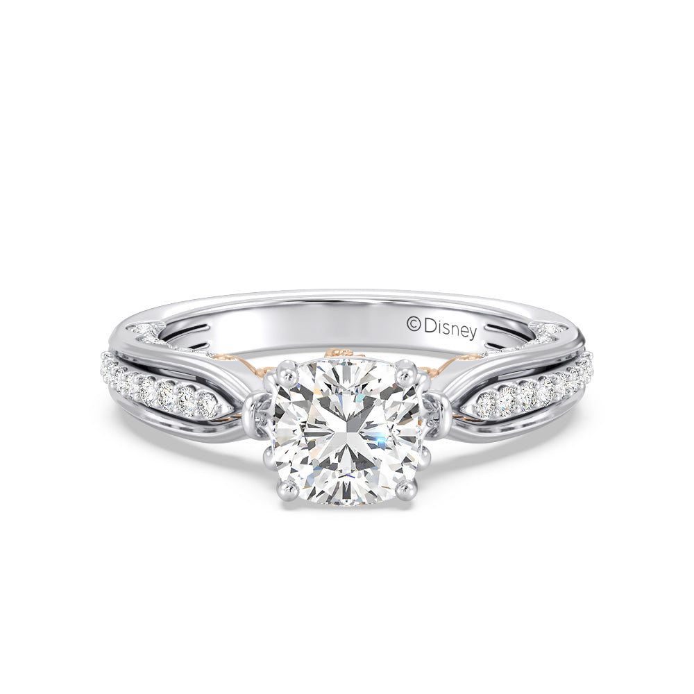 Enchanted Star Lab Grown Diamond 14K Gold Belle Rose Engagement Ring
