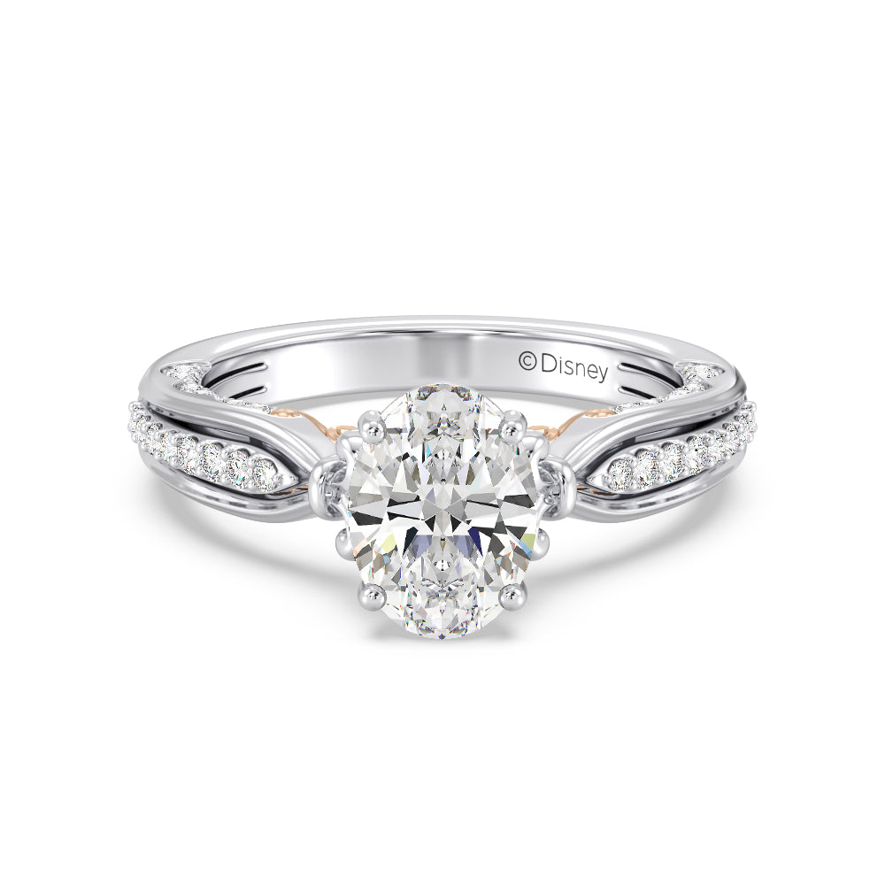 Enchanted Star Lab Grown Diamond 14K Gold Belle Rose Engagement Ring