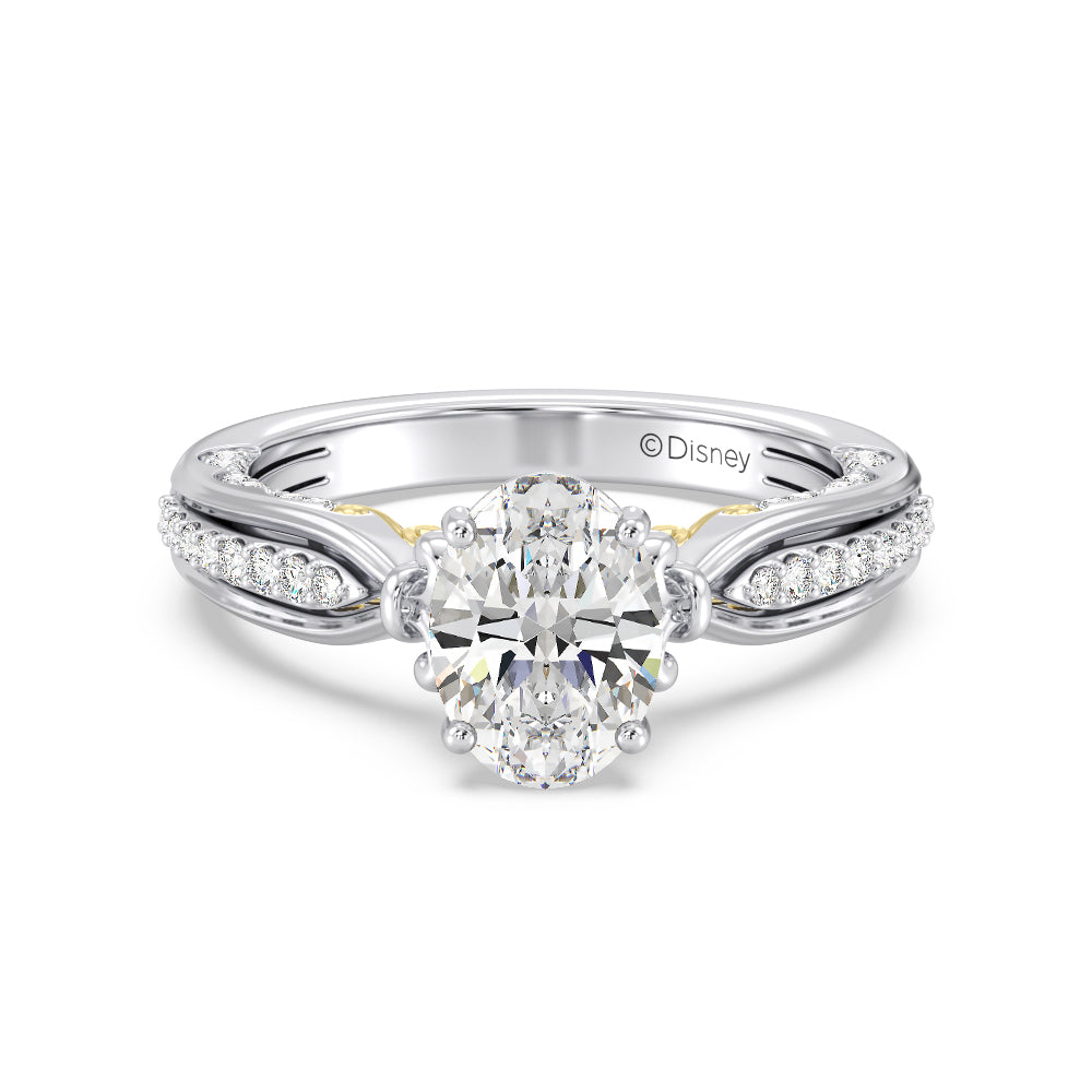 Enchanted Star Lab Grown Diamond 14K Gold Belle Rose Engagement Ring