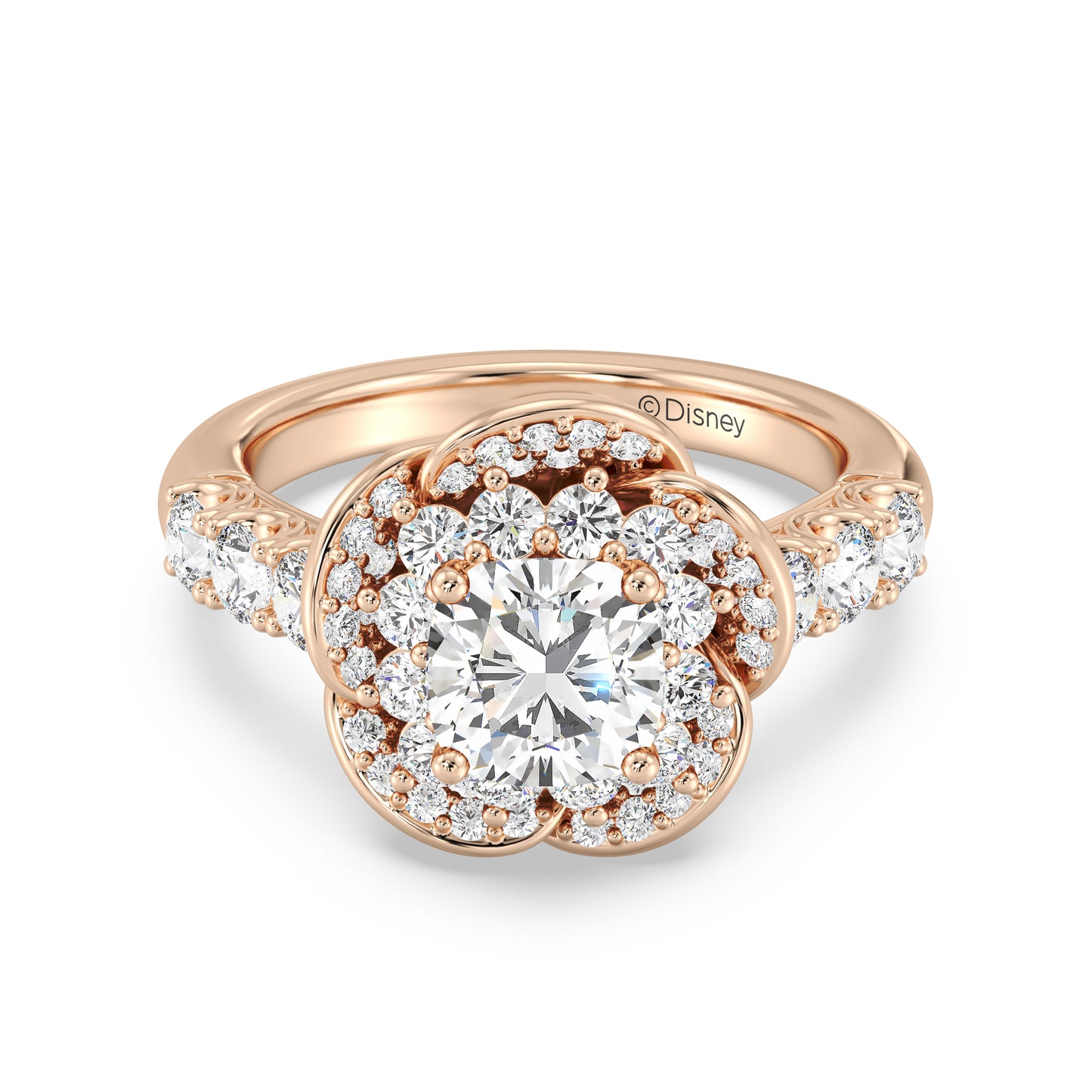 Enchanted Star Lab Grown Diamond Belle Rose Engagement Ring