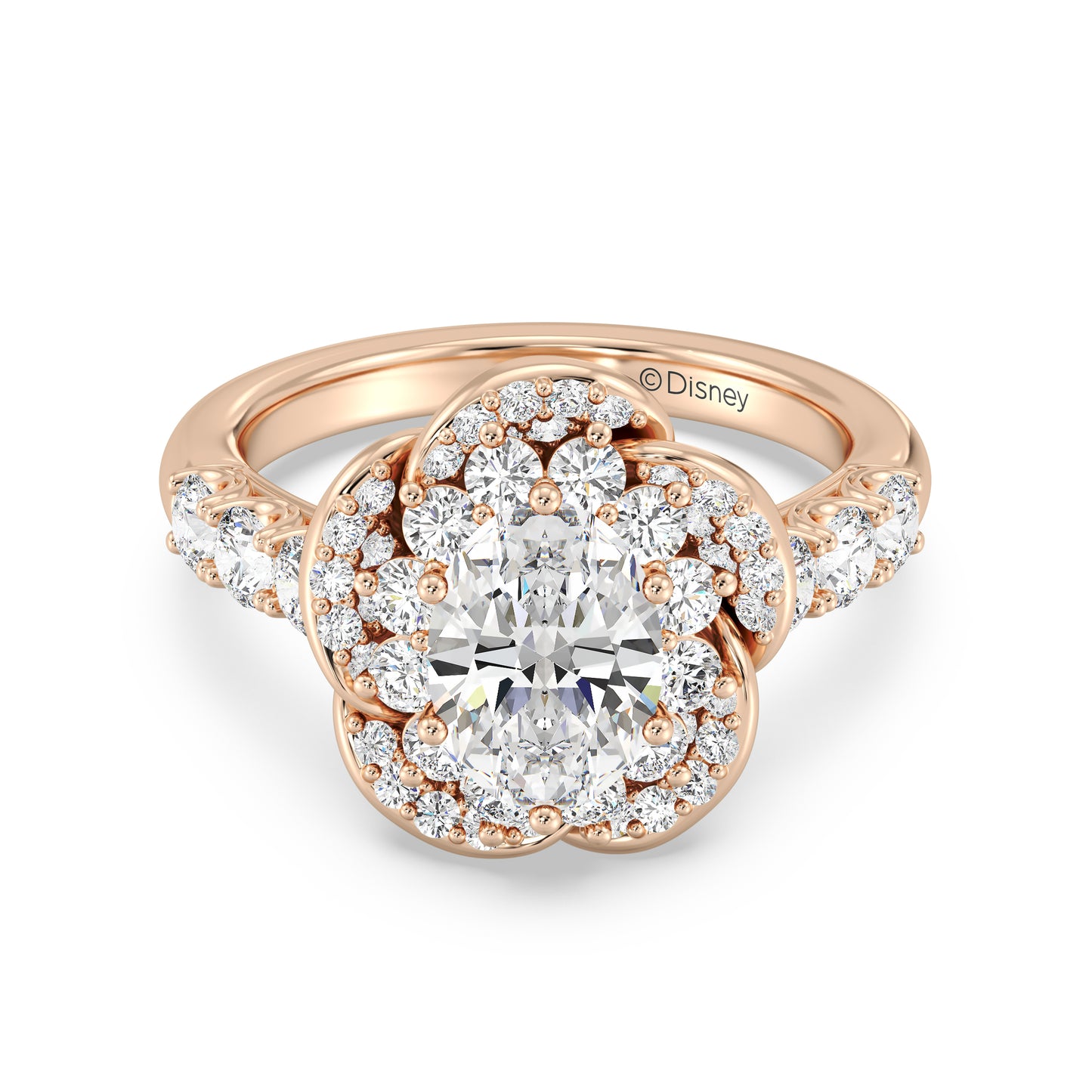 Enchanted Star Lab Grown Diamond Belle Rose Engagement Ring