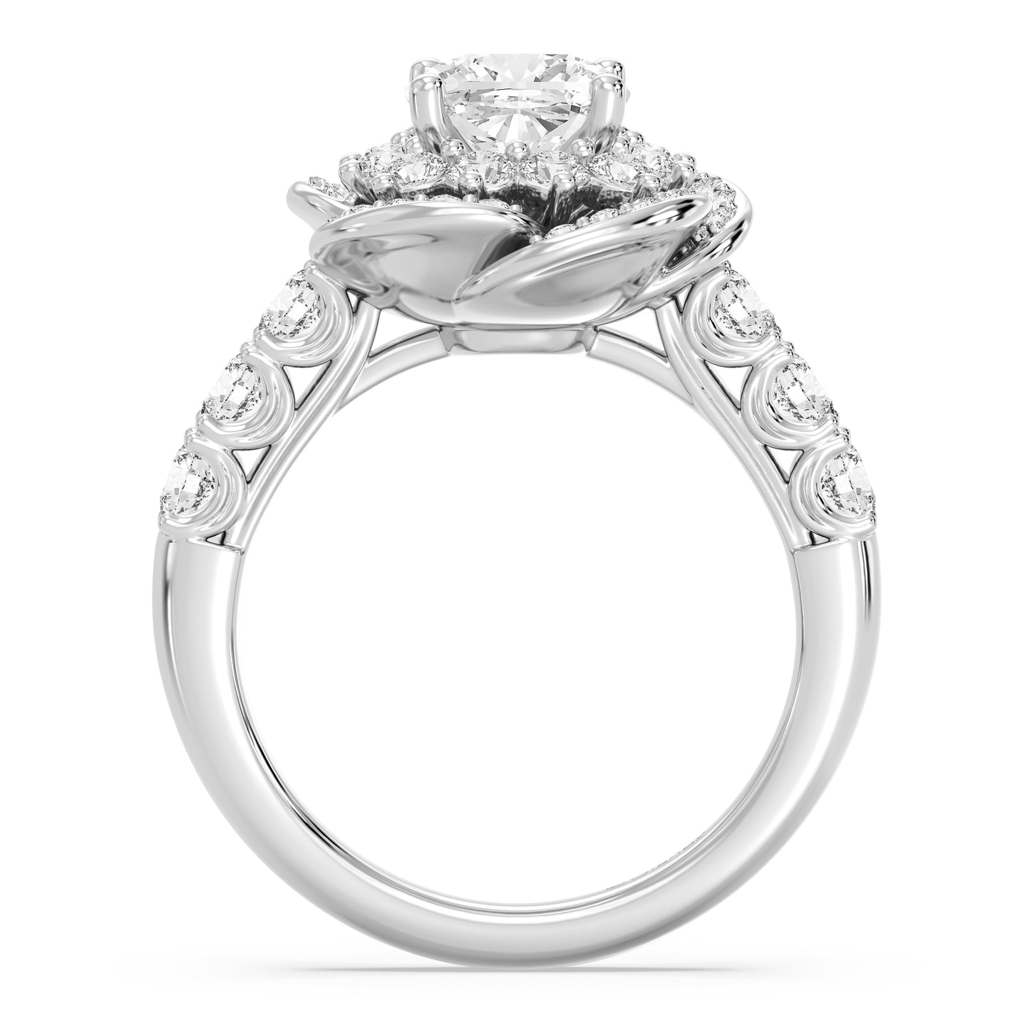 Enchanted Star Lab Grown Diamond Belle Rose Engagement Ring